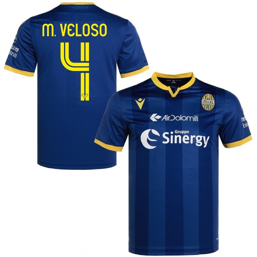 macron - 2019-20 hellas verona home shirt m.veloso 4 (M)
