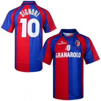 diadora - 1999-00 bologna home shirt signori 10 (XL)