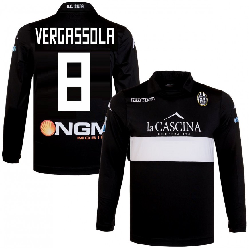 kappa - 2013-14 siena home l/s shirt spinazzola 24 (L)