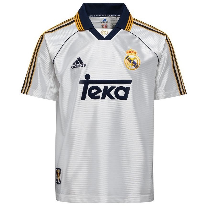 adidas - 1999-00 real madrid home reissue shirt