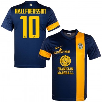 nike - 2013-14 hellas verona home shirt hallfredsson 10