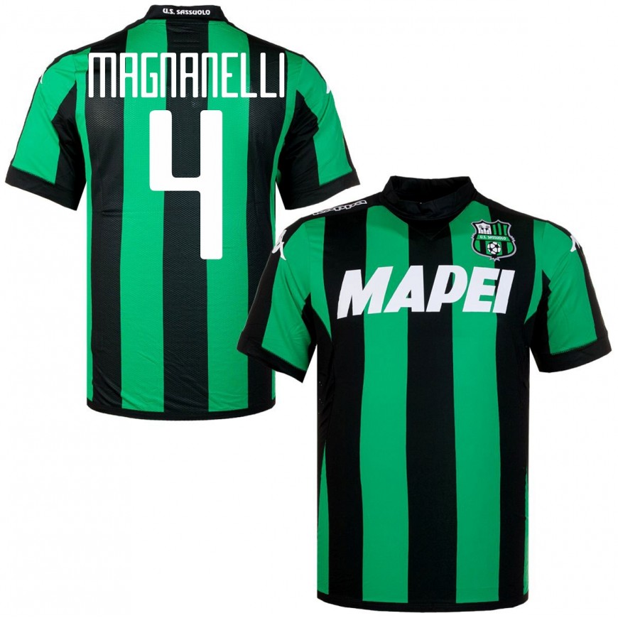 kappa - 2015-16 sassuolo home shirt magnanelli 4 (L)