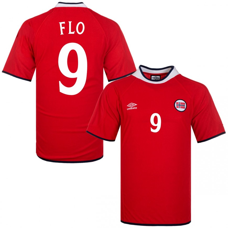 umbro - 2000-02  norway home shirt flo 9 (L)