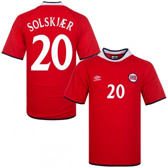 umbro - 2000-02  norway home shirt solskjaer 20 (L)