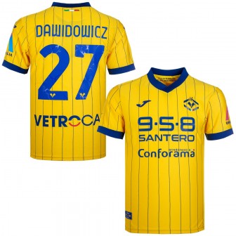 joma - 2024-25 hellas verona 40 years scudetto anniversary shirt dawidowicz 27