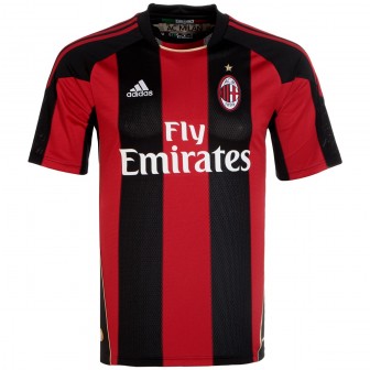 adidas - 2010-11 milan home shirt ronaldinho 80 (L)