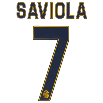 2014-15 Hellas Verona Away nameset Saviola 7