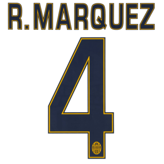 2014-15 Hellas Verona Away nameset marquez 4