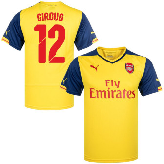 puma - 2014-15 arsenal away shirt giroud 12 (L)