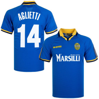 errea - 1999-00 hellas verona home shirt aglietti 14 (L)