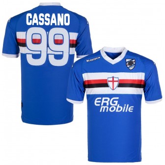 2010-11 SAMPDORIA MAGLIA HOME SHIRT CASSANO 99 - TAGLIA XL