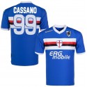 2010-11 SAMPDORIA MAGLIA HOME SHIRT CASSANO 99 - TAGLIA XL