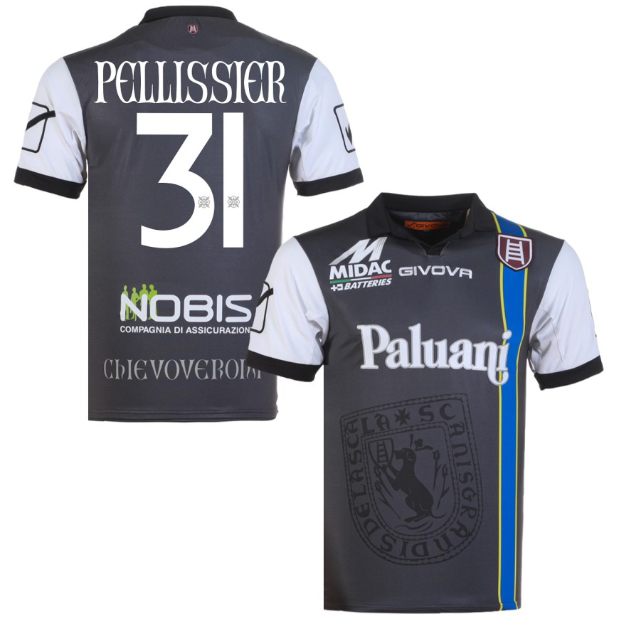 2014-15 CHIEVO MAGLIA AWAY SHIRT PELLISSIER 31