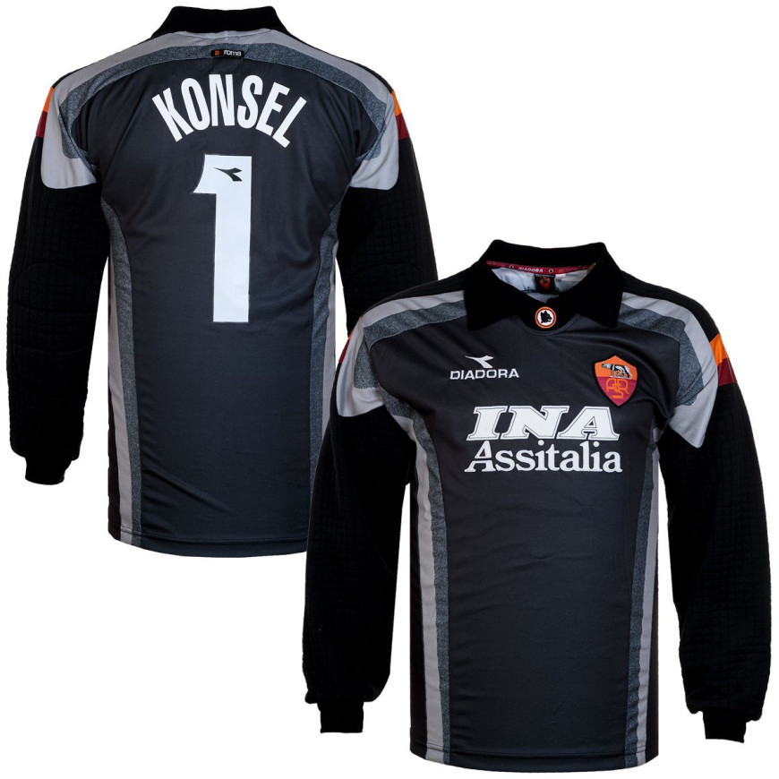 diadora - 1997-98 as roma gk shirt konsel 1 (XL)