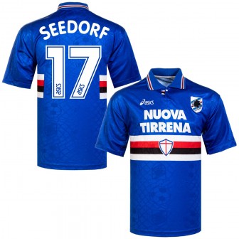 asics - 1995-96 sampdoria home shirt seedorf 17 (L)
