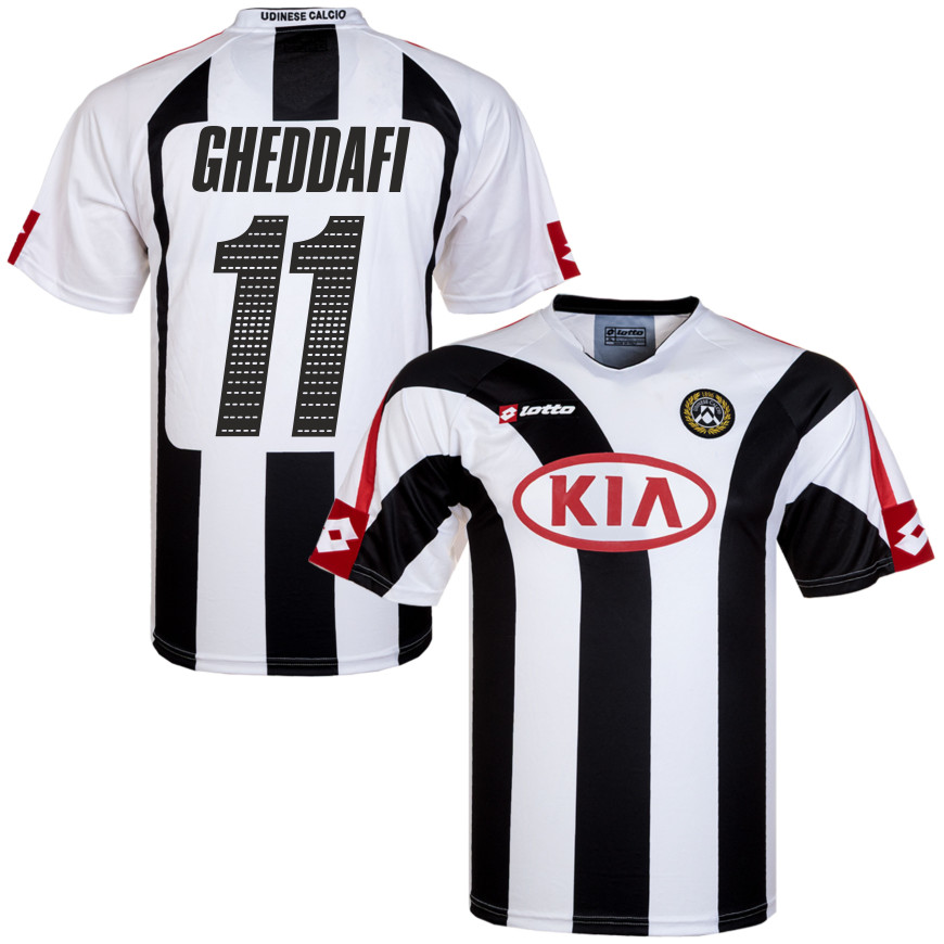 lotto - 2005-06 udinese home shirt gheddafi 11 (XL)