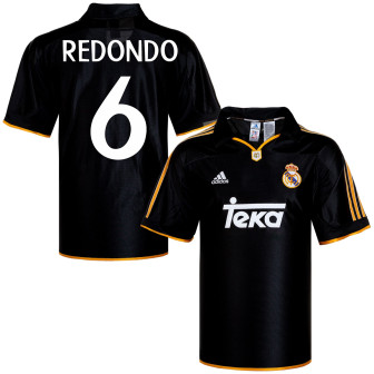 adidas - 1999-00 real madrid home reissue shirt redondo 6