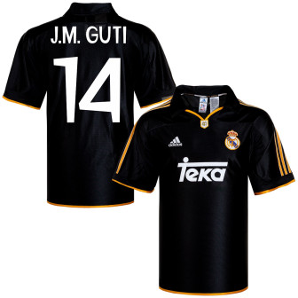 adidas - 1999-00 real madrid away reissue shirt jm guti 14