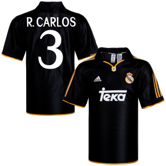 adidas - 1999-00 real madrid away reissue shirt r.carlos 3