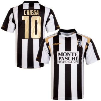 umbro - 2007-08 siena home shirt chiesa 10 (L)