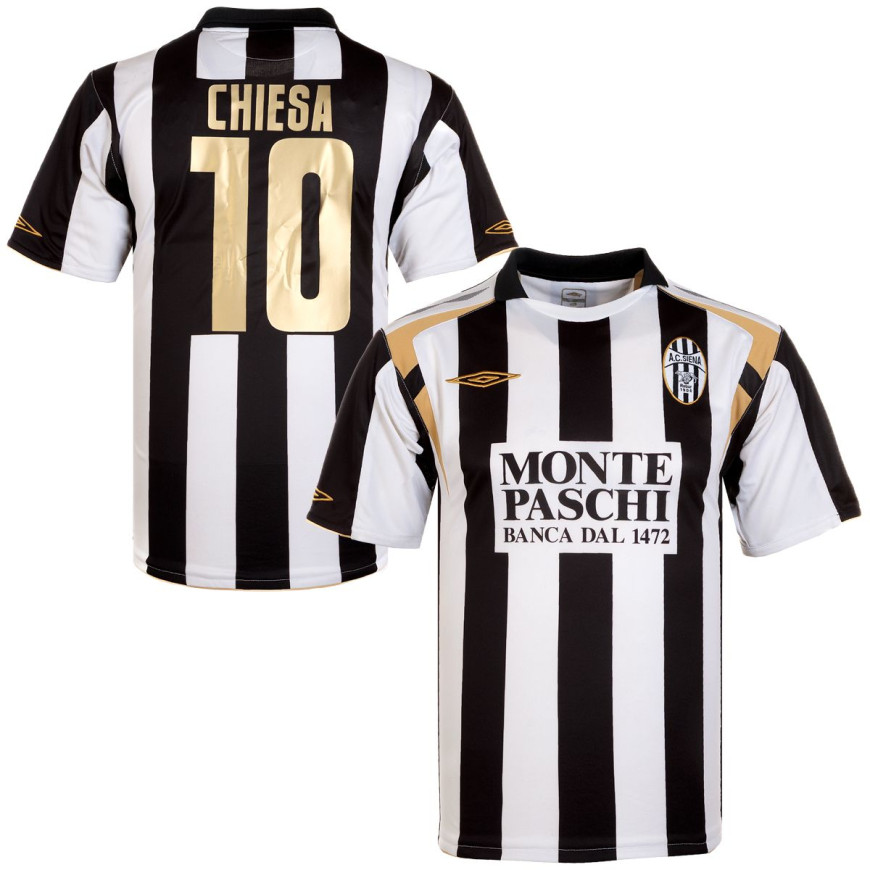 umbro - 2007-08 siena home shirt chiesa 10 (L)