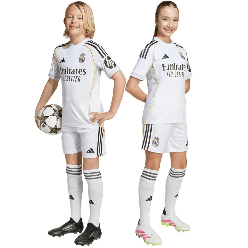 adidas - 2025-26 real madrid minikit home kids