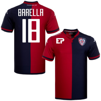 kappa - 2015-16 cagliari home shirt Barella 18 (XL)