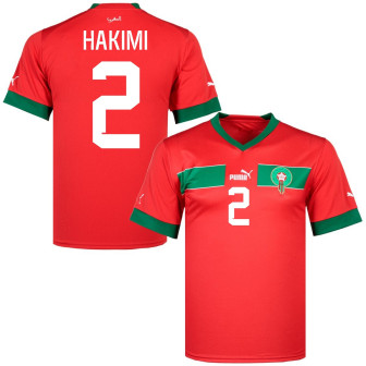 puma - 2023-24 morocco home shirt hakimi 2