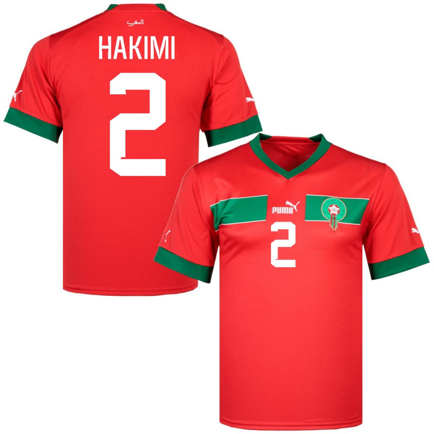 puma - 2023-24 morocco home shirt hakimi 2
