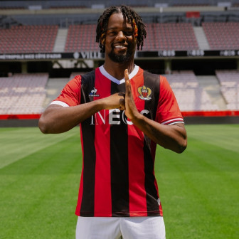 le coq sportif - 2023-24 ogc nice home shirt (L)