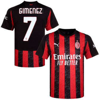 puma - 2025-26 milan home shirt gimenez 7