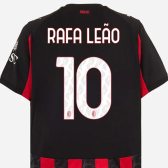 2025-26 milan official away  adult nameset rafa leao 10