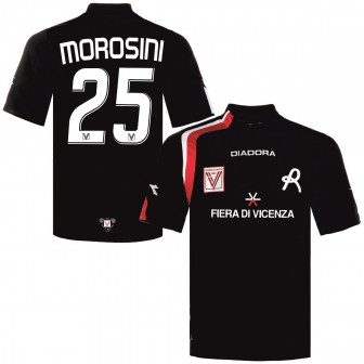 diadora - 2008-09 vicenza away shirt morosini 25 (L)