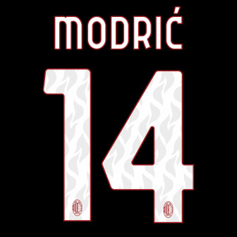 stilscreen - 2025-26 milan home nameset modric 14