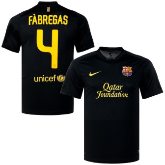 2011-12 FC BARCELONA AWAY SHIRT FABREGAS 4 - MEDIUM
