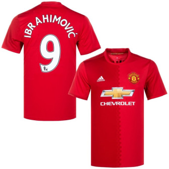 adidas - 2016-17 manchester united home shirt ibrahimovic 9 (L) 10/10