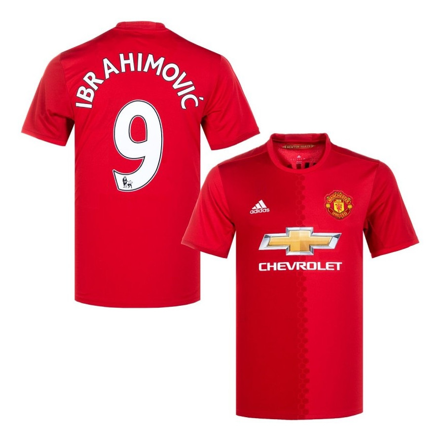 adidas - 2016-17 manchester united home shirt ibrahimovic 9 (L) 10/10