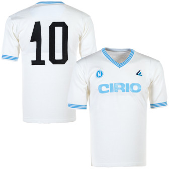 1984-85 napoli away reissue shirt n. 10 (maradona)