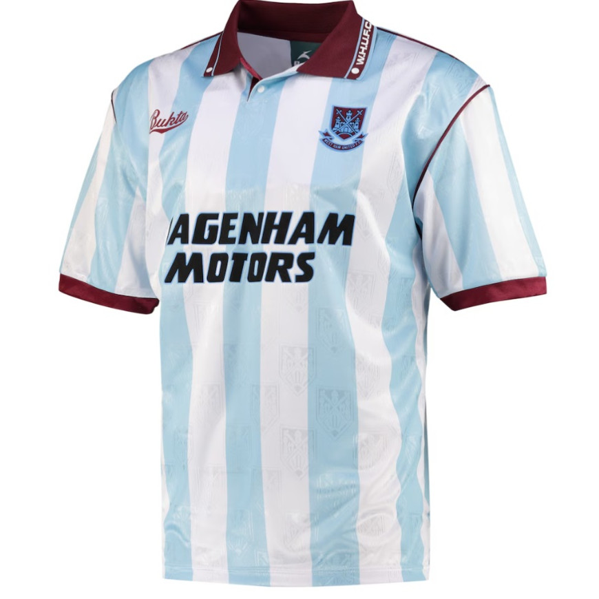 bukta - 1992-93 West ham away reissue shirt