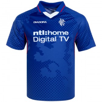 diadora - 2002-03 glasgow rangers home shirt caniggia 7 (L)