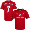 umbro - 2000-01 manchester united home shirt beckham 7 (L)