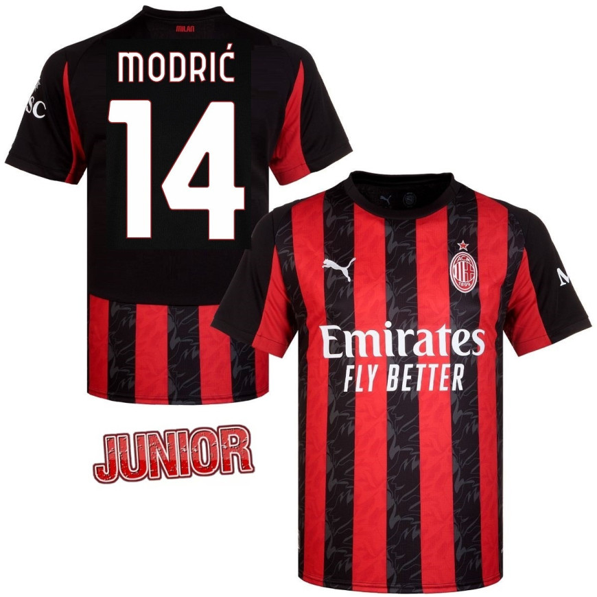 puma - 2025-26 milan home shirt kids
