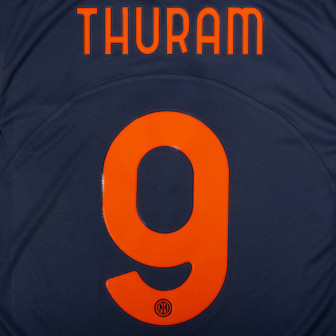 stilscreen - 2025-26 inter third nameset thuram 9
