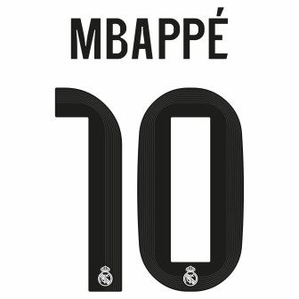 2025-26 real madrid home nameset mbappe' 10