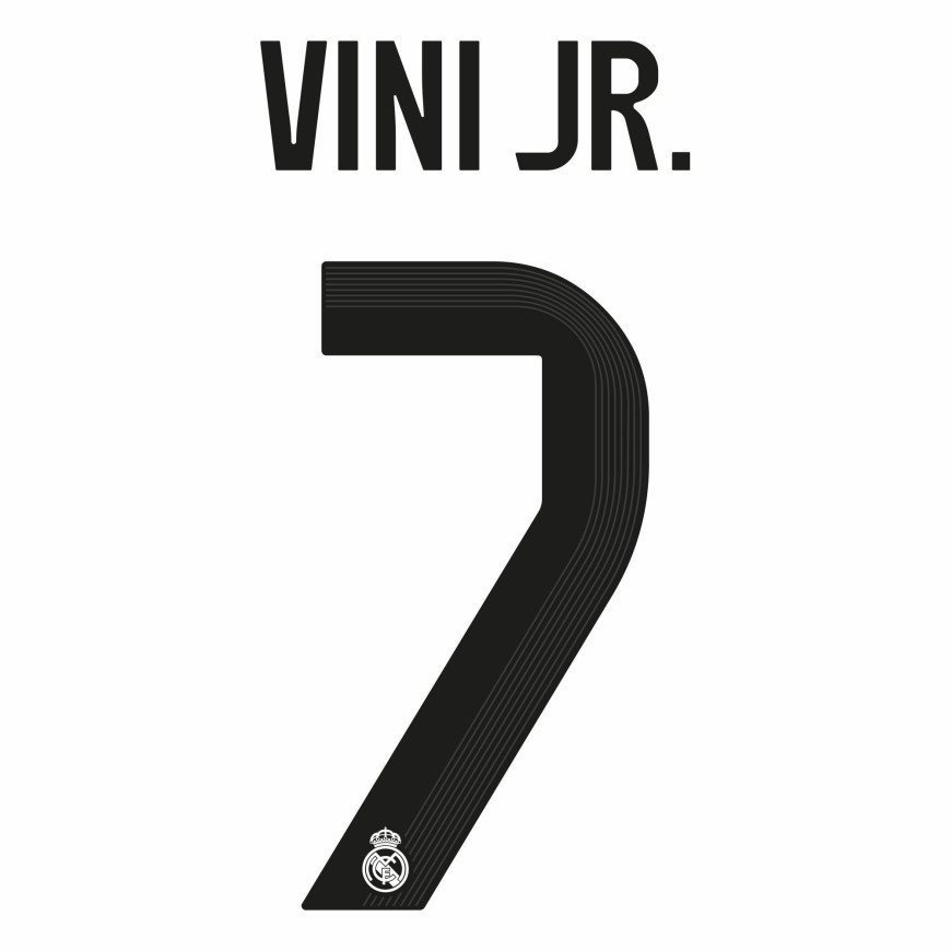 2025-26 real madrid home nameset vini jr 7
