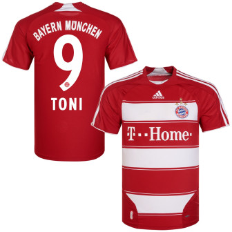2007-08 Bayern Munich Home Shirt toni 9