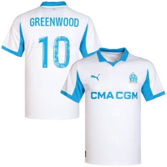 mizuno - 2025-26 o.marseille 10 home shirt greenwod 10