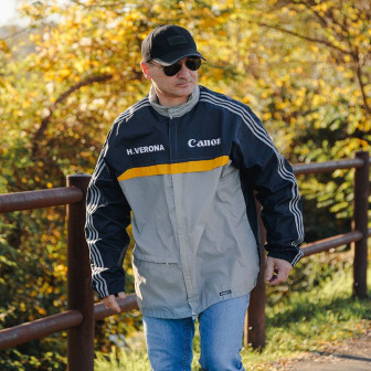 1984-85 hellas verona rainjacket (L)