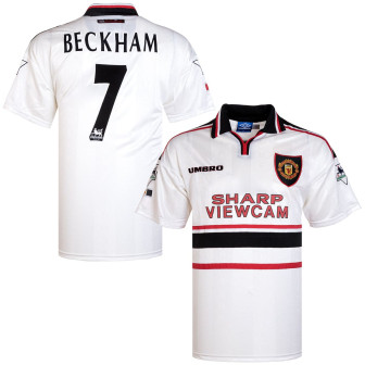 1997-98 manchester united away shirt beckham 7 (XL)