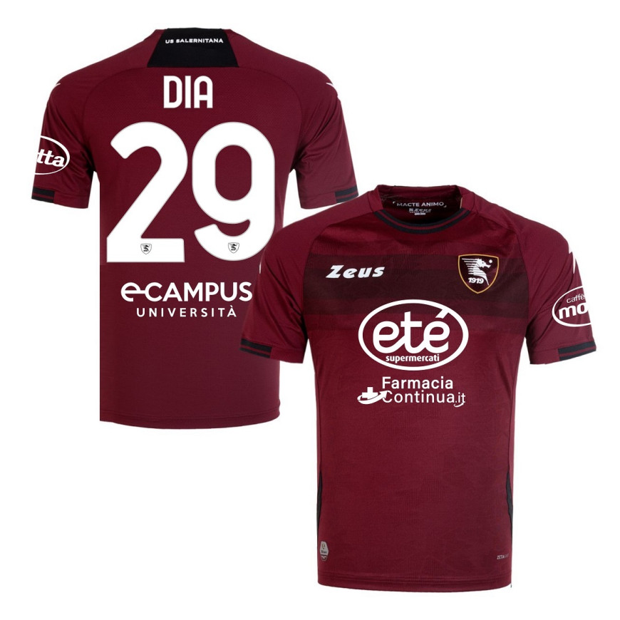 2022-23 SALERNITANA MAGLIA HOME SHIRT ZEUS DIA 29